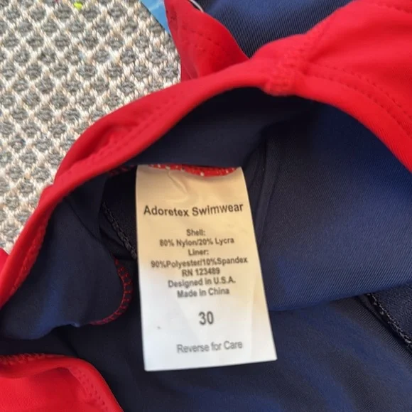 Adoretex girls Guard Polyester Wide Strap Swimsuit size 30 - Picture 10 of 10